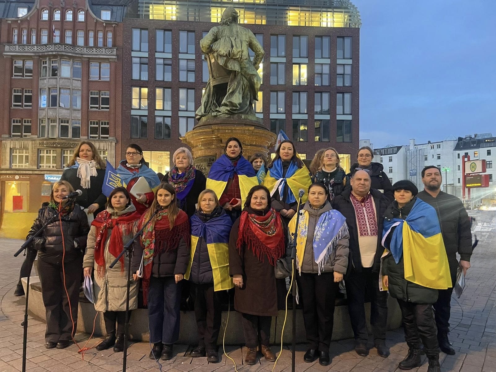 Chor Malven am Rathausmarkt Hamburg, 24. Februar 2026